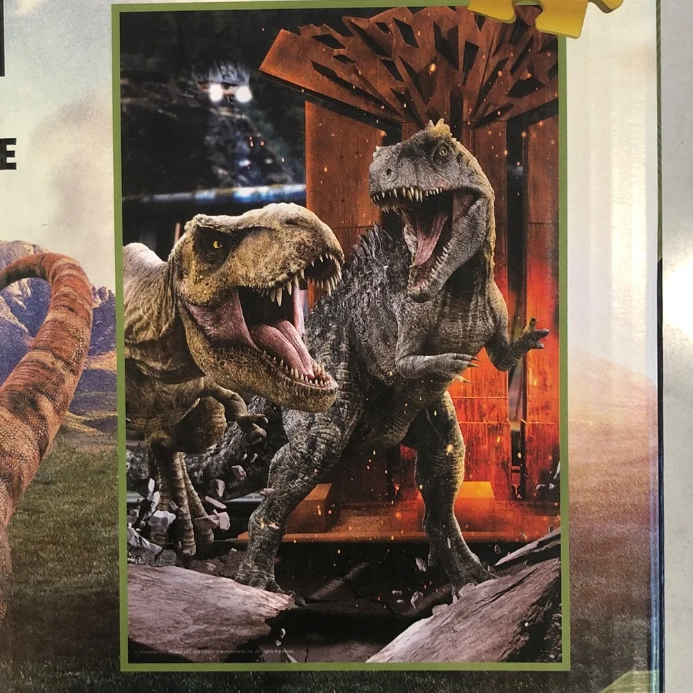 Jurassic World 3D Puzzle with Dinosaurs - Brown and Gray